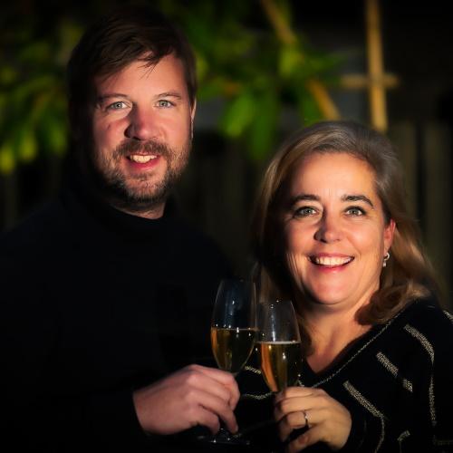 Elf en Joost kunnen super goed poseren.